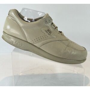 SAS Time Out Men's Sz 10.5M Walking Tripad Comfort Taupe Leather Orthotic Shoes